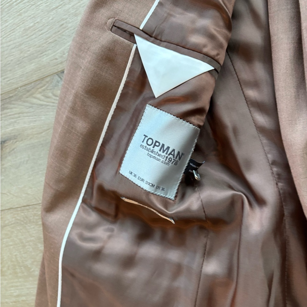 Topman Tan Suit